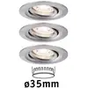 Image de Paulmann Nova mini 3 spots encastrés pivotants fer