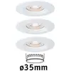 Image de Paulmann Nova mini 3 spots encastrés IP44 blanc