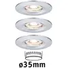 Image de Paulmann Nova mini 3 spots encastrés IP44 chromé