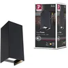 Image de Paulmann 94326 luminaire d'extérieur LED kit de 2 appliques d'extérieur Flame IP44 Blanc chaud carré incl. 2x2,8 watts éclairage extérieur Anthracite lampe d'extérieur aluminium 3000 K