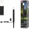 Image de Paulmann 94385 luminaire d'extérieur LED borne lumineuse Flarea IP65 Blanc chaud 400 mm incl. 1x3,1 watts éclairage extérieur Noir lampe d'extérieur aluminium lampe de jardin 3000 K