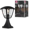 Image de Paulmann 94393 luminaire d'extérieur petites bornes lumin. Classic Curved IP44 gradable éclair. ext. Clair, Noir lampe d'ext. plast. lampe jardin E27