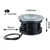Image de Paulmann Vanea LED luminaire encastré dans le sol IP67, Ø 16cm
