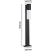 Image de Paulmann Borne lumineuse Tralia, anthracite Hauteur 65 cm Aluminium IP44 E27