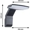 Image de Applique d'extérieur LED Paulmann Zenera, 2 200 K, anthracite IP44