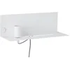 Image de Paulmann 96774 Applique Devara USB C max. 40W gradable 400x170 mm Blanc dépoli Métal E27