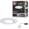 Image de Paulmann 99930 Calla Spot LED encastrable rond avec 1 x 6,5 W IP65 à intensité variable Blanc mat Lumière d'armoire en plastique 4000 K