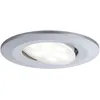 Image de Paulmann Calla 99932 Plafonnier LED encastrable rond avec 1 x 6,5 W IP65 à intensité variable Chromé mat pour armoire en plastique 4000 K