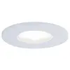 Image de Paulmann 99936 LED spots encastrés Calla rond incl 1x5W IP65 projecteurs encas. Blanc dépoli éclairage d'armoire plastique, aluminium lampe enc. 4000K