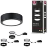 Image de Paulmann 99990 kit éclairage de meubles LED Leaf rond incl. 3x3,5 watts éclairage de placard Noir plastique 2700 K