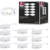 Image de Paulmann 99995 Spots encastrés LED 3-Step-Dim Pack de 10 orientable 82 mm 70° 10x4,8W 10x450lm 230 V 3000 K Blanc dépoli
