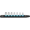 Image de HAZET - SmartRail 1/4" 850E-SR/7 I Support en plastique pour 7 douilles I magnétique, antidérapant, facile à utiliser I Entraînement : carré 6,3 mm (1/4 pouce) I Fabriqué en Allemagne'.