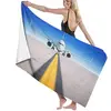 Image de Draps de bain Serviettes de plage Serviette de sauna serviette sauna Serviettes de bain à l'extérieur pour avion à décollage avant 130 x 80 CM