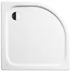 Image de Kaldewei Receveur de douche en zircon avec support de baignoire modèle 511-2 80 x 80 x 6,5 cm, trou d'écoulement Ø 9 cm, blanc alpin avec effet perle