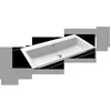 Image de Kaldewei Puro lavabo à encastrer 3152 900x460x14 mm, 900206003001, Exécution: Sans trou de coulée