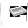 Image de Kaldewei Puro lavabo mural 3164 600x460x460x120 mm, 901406013001, Exécution: avec trou taraudé 1 place