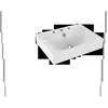Image de Kaldewei Silenio Vasque murale 3044 600x460x120 mm, 904306033001, Exécution: 1x3 trou de coulée avec trop-plein
