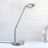 Image de FISCHER & HONSEL Lampe de table LED Dent, nickel/chrome, 60 cm, métal, CCT à 1 lampe.