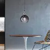 Image de FISCHER & HONSEL Suspension Uller à 1 lampe, verre fumé/nickel Ø 20 cm
