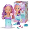 Image de BABY born Tête de styling sirène - Tête de maquillage et de coiffure de poupée pour les enfants à partir de 3 ans - Pivotante & adaptée au bain - Avec fonction eau, brosse, diadème & accessoires