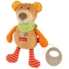 Image de sigikid, Fille et Garçon, Peluche Musicale, Peluche Ours, Red Stars Collection, Marron, 40357
