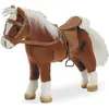 Image de Götz 3401099 Poupée Cheval vainqueur du Tournoi de Saut d'obstacles (Hauteur du bâton 24 cm) - Cheval en Peluche de 28 cm de Haut pour poupées Debout - avec Selle, Bride et Couverture de Pique-Nique