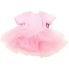 Image de Götz 3402472 Tenue de Danse Classique pour Poupon, T. M - Dress pour Les Petites Ballerines - Petite Robe Rose pour poupons de 42 - 46 cm