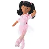 Image de Götz 1159451 Poupée Hannah au Ballet - Poupée Debout Ballerine de 50 cm de Haut avec Cheveux Longs Noirs et Yeux Marron - Ensemble de 15 pièces