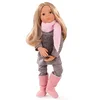 Image de Götz 1466023 Happy Kidz Emily va au cinéma poupée - poupée Debout Multi-articulée de 50 cm de Haut avec Cheveux blonds, Yeux Marrons - Ensemble de 6 pièces