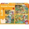 Image de Schmidt Spiele 3 Puzzles - Les Dinosaures s'Amusent
