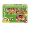Image de Schmidt Spiele 3 Puzzles - Animaux de la ferme