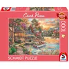 Image de Puzzle 1000 pièces - SCHMIDT - Chuck Pinson - Paysage en Or du Soir - Multicolore - Pour Adultes