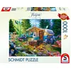 Image de Puzzle - SCHMIDT SPIELE - La caravane dans les montagnes - 1000 pièces - Dès 12 ans