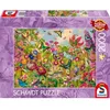 Image de Puzzle - SCHMIDT SPIELE - Magnifique jardin de papillons - 2000 pièces - Dès 14 ans