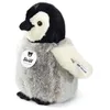 Image de Steiff Peluche Flaps Le Pingouin, Adorable Compagnon avec Yeux en Plastique, Enfants, garçons et Filles, 16 cm, Petit Format, Multicolore, 057144