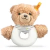 Image de Steiff Peluche Ours Dors Bien Anneau de préhension et hochet, Adorable Compagnon, Garç., Filles et bébés dès 0 Mois, 12 cm, Petit, Gris Clair, 239939