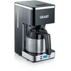 Image de GRAEF. Cafetière filtre FK512 noire avec minuterie, verseuse isotherme en acier inoxydable, indicateur de niveau d'eau, arrêt automatique et optimisation de l'arôme grâce à une grande tête d'infusion