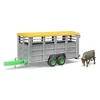 Image de bruder 02227 - Bétaillère avec 1 vache, Transport d'animaux, Remorque, Agriculture, Ferme, Camion, Jouets