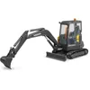 Image de Bruder 02465 - Volvo Kompaktbagger ECR40-1:16 Véhicule de Chantier, Chantier, Pelleteuse, Ouvrier, Engin de Chantier, Jouet