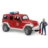 Image de bruder - 2528 - Jeep Wrangler Unlimited Rubicon Pompier avec Figurine