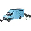Image de MB Sprinter transporteur d''animaux avec cheval, Modèle réduit de voiture