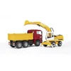 Image de bruder 02751 - Man TGA Camion à benne basculante avec pelle Liebherr - 1:16 Véhicule de chantier, chantier, pelle à godet, ouvrier, bworld, engin de chantier, camion, camionnette