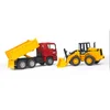 Image de Bruder - 2752 - Véhicule Miniature - Camion Benne MAN avec Chargeur articulé FR130