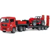 Image de bruder 02774 - MAN TGA Tieflader mit Manitou Teleskoplader MLT 633, Véhicules, Surbaissés, Transporteurs, Camions, Chargeuses sur pneus, Jouets à partir de 3 ans
