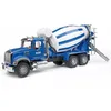 Image de Bruder - 2814 - Véhicules sans piles - Camion toupie à béton Mack - Bleu