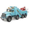 Image de bruder 02831 - Camion de dépannage et de remorquage Mack Granite avec Module lumière et Son - Véhicules 1:16, dépanneuses, remorqueurs, Assistance routière, transporteurs, Bleu