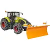 Image de Claas Axion 950 avec chaînes à neige et lame de déneigement, Modèle réduit de voiture