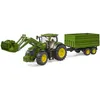 Image de bruder 03155 - John Deere 7R 350 avec chargeur frontal et remorque