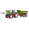 Image de Bruder 03452 - Roadmax Tracteur avec Chargeur Frontal et Remorque Basculante - Véhicules Agricoles, Ferme, Bulldog, Jouet à partir de 2 Ans