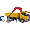 Image de Camion de chantier Scania Super 560R avec grue et 2 palettes, Modèle réduit de voiture
